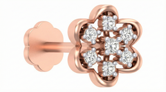 18K Gold & Diamond Stud Nose Pin KRA50145A