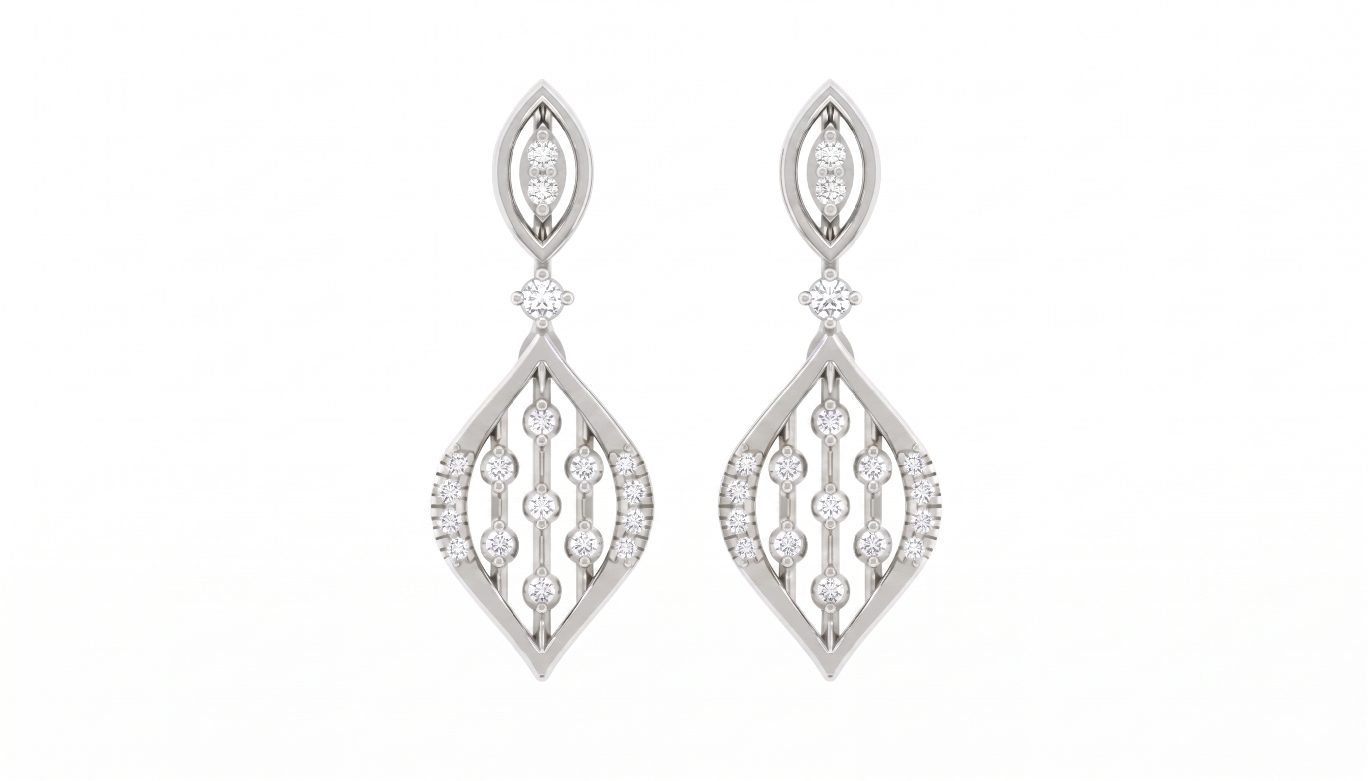 White Gold Diamond Earring | under 40k 