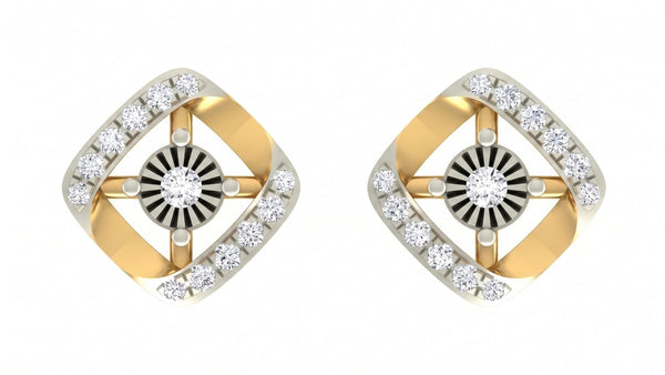 Gold & Diamond Women Stud Earring KRC40722E