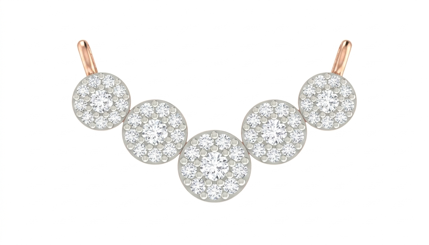 Gold & Diamond Round Mangalsutra For Women KRC50084