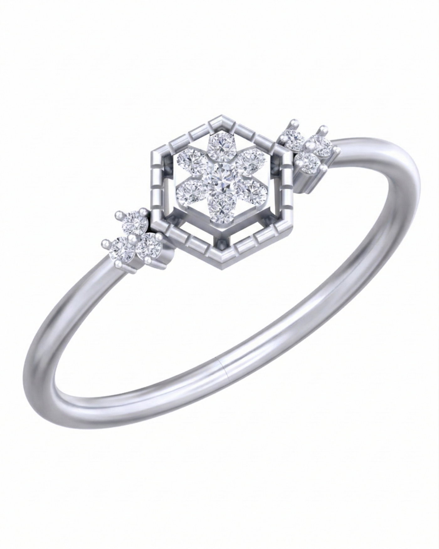 Gold & Diamond Dailywear Ring For Women KRB10179