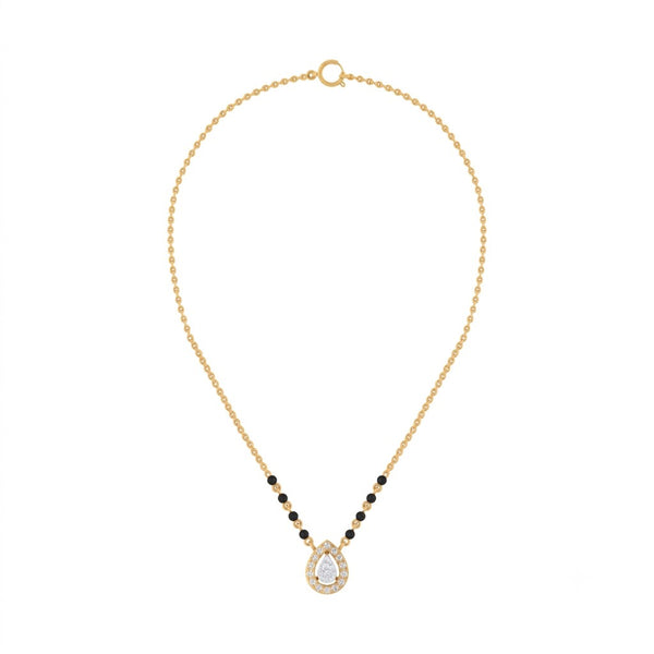 Gold & Diamond Teardrop Women Mangalsutra | KRC50113 | Kesav Diamond