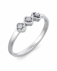 18K Gold & Diamond Dailywear Ring For Women KSK158