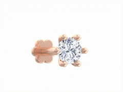 18K Gold & Diamond Stud Nose Pin KRK50248