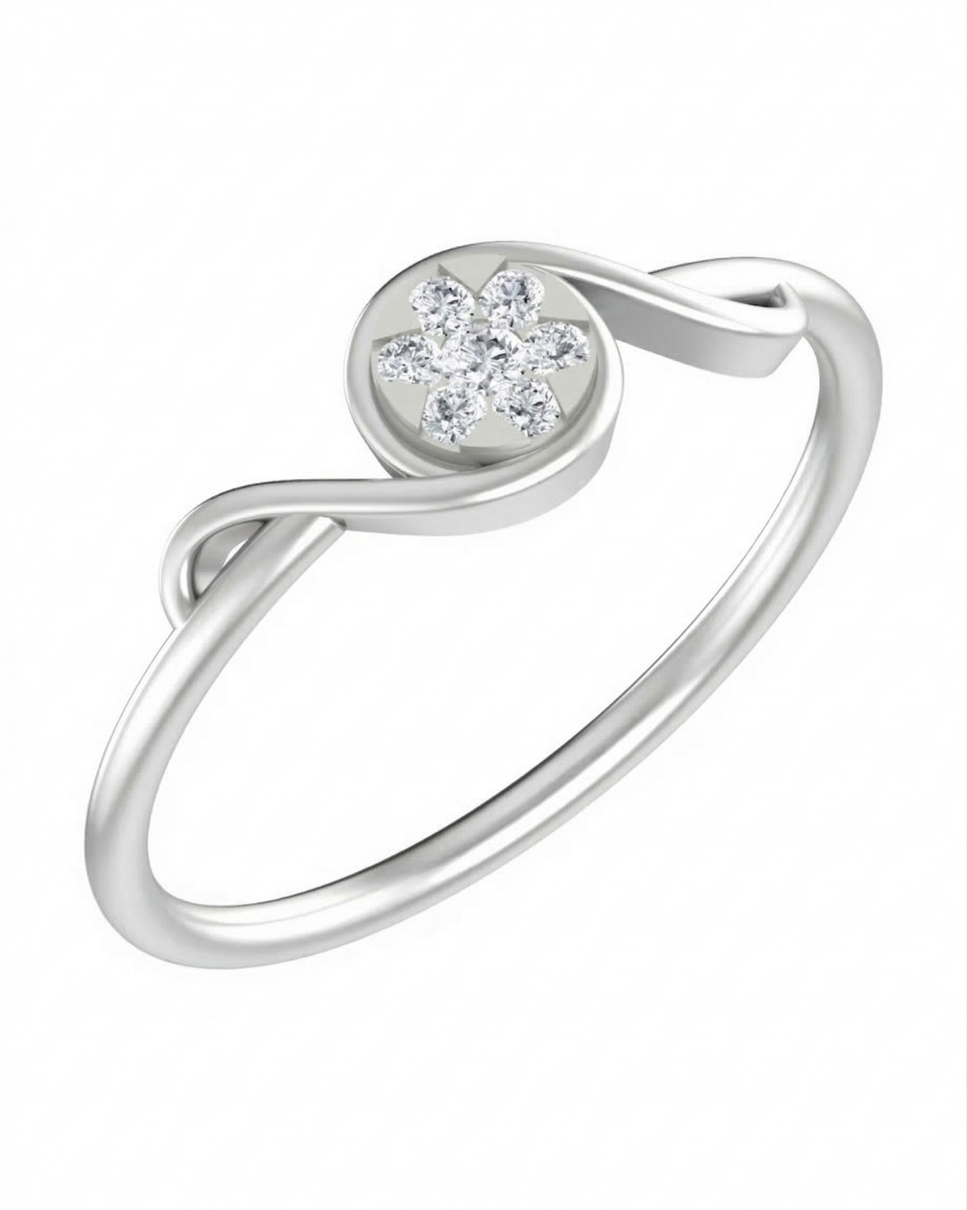 Gold & Diamond Dailywear Ring For Women KRB10254