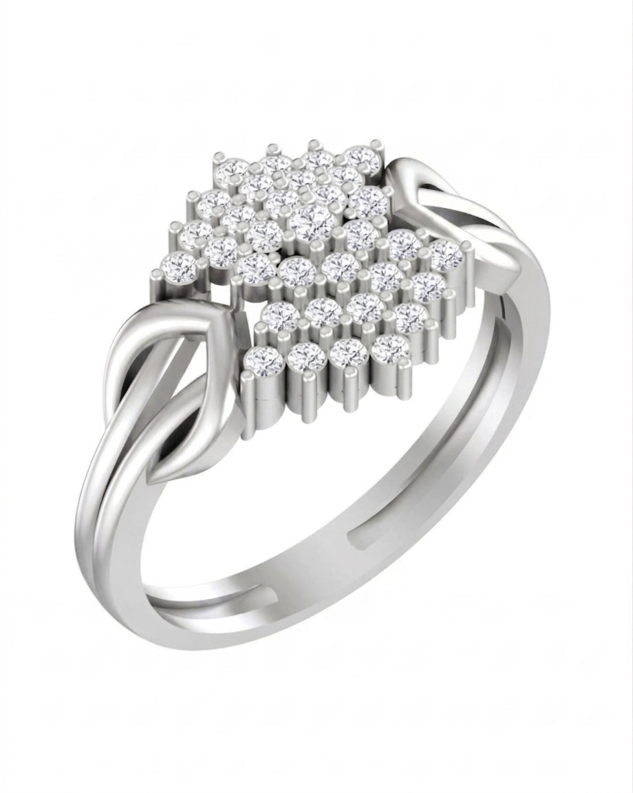 Gold & Diamond Engagement Ring For Women KRC10217