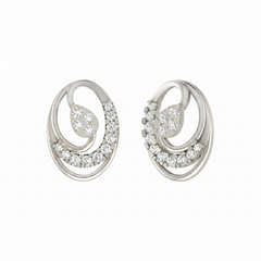 White Gold Diamond Earring | under 40k 