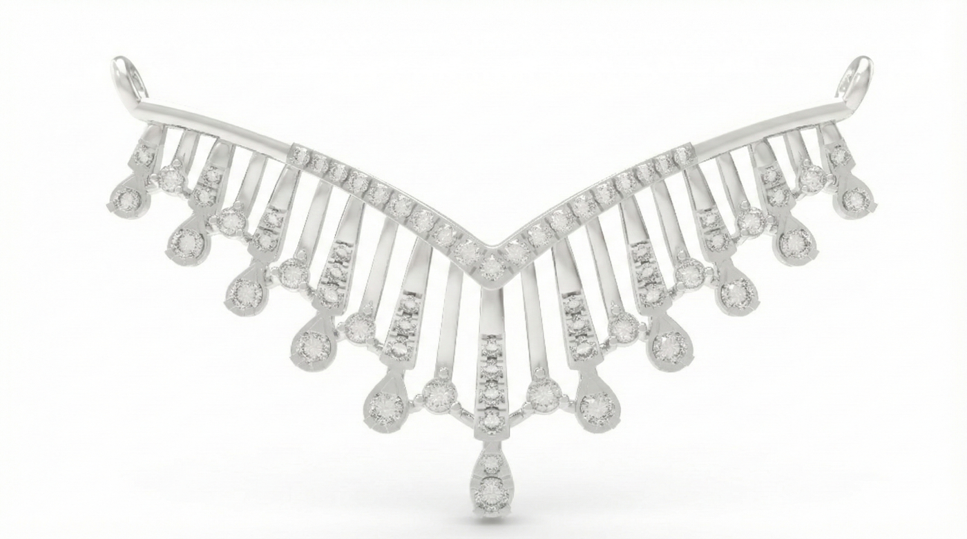 18K Gold & Diamond Mangalsutra For Women KRL90123