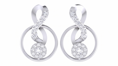 White Gold Diamond Earring | under 40k 