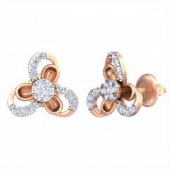 18K Gold & Diamond Women Stud Earring KRB40073E