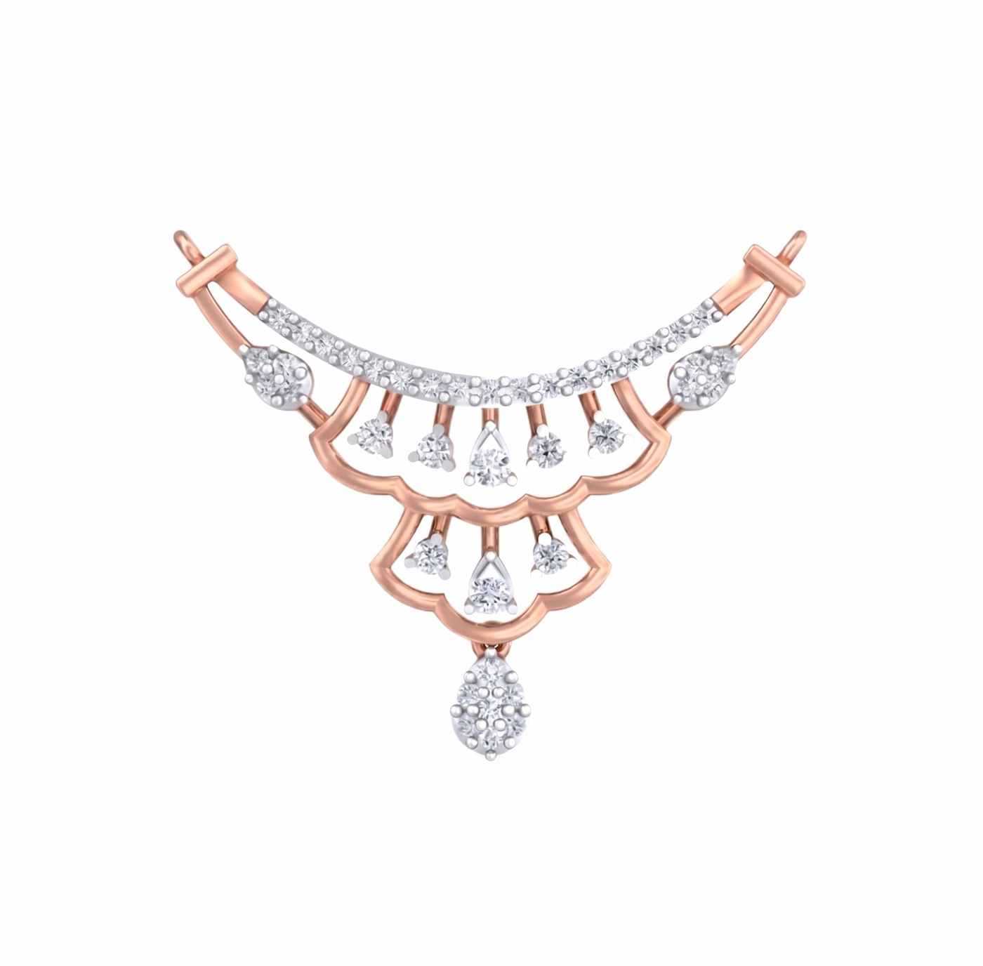 Gold & Diamond Bridal Mangalsutra For Women KRC50089
