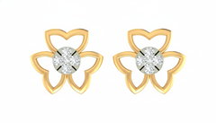 18K Gold & Diamond Women Stud Earring KRA40137E
