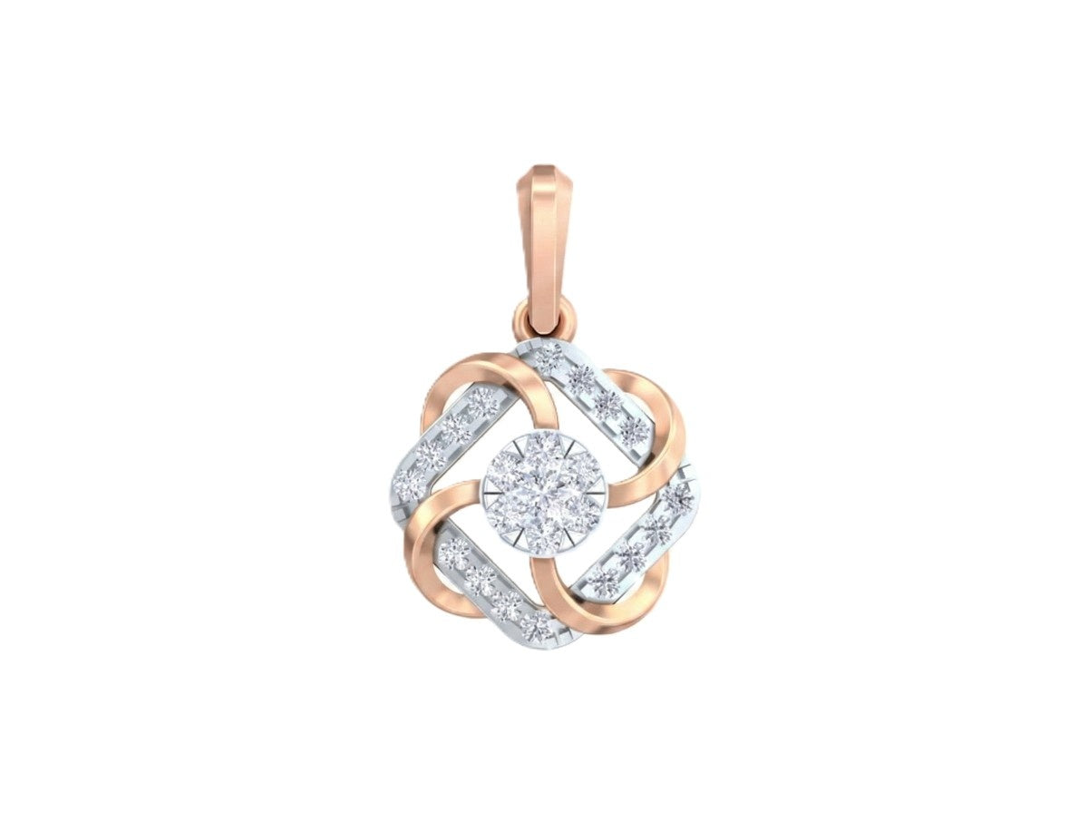 Luxury gold and diamond pendant showcasing timeless sophistication.