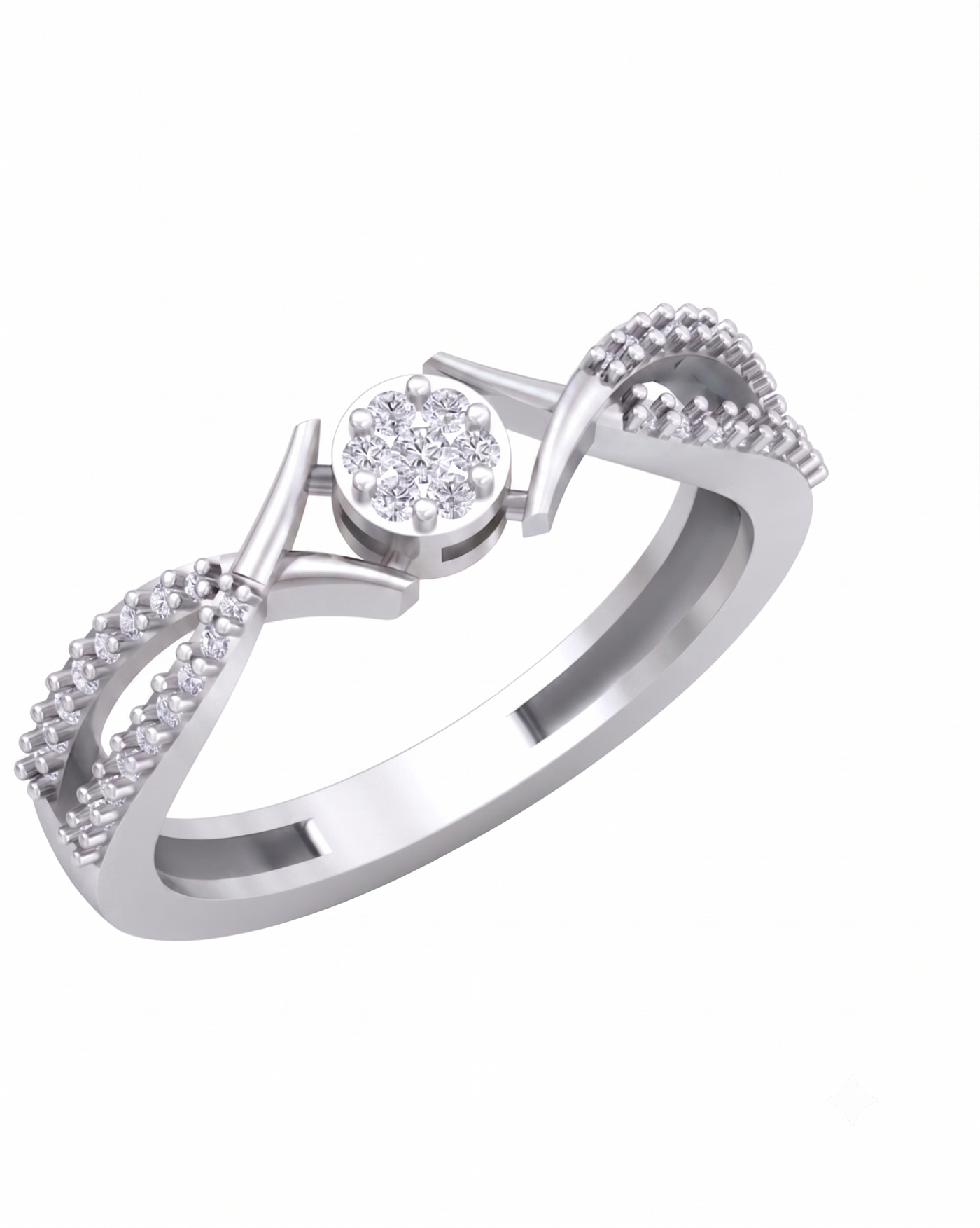 Gold & Diamond Ring For Women KRC10320