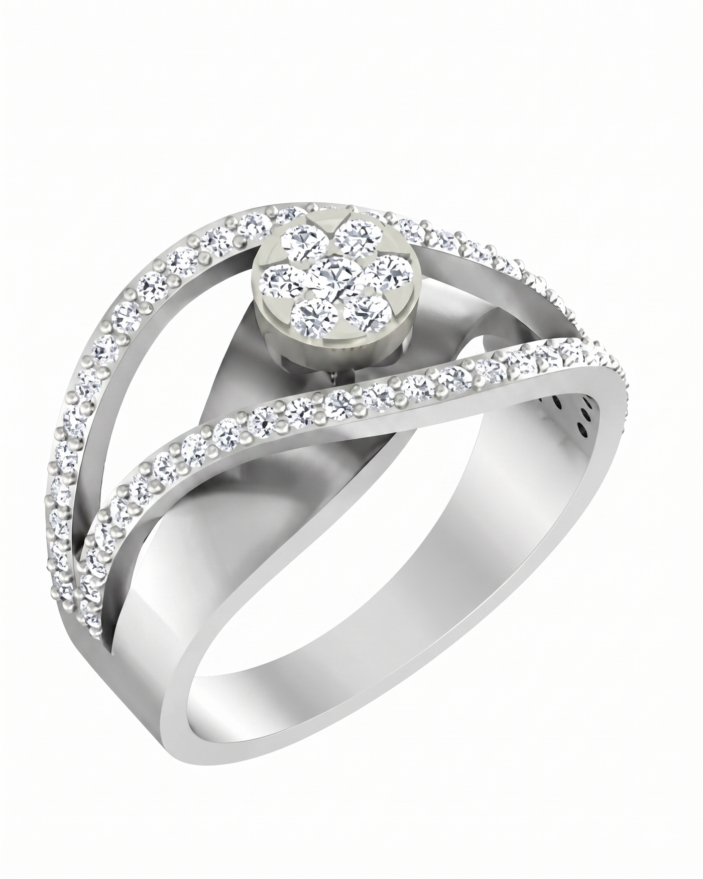 Gold & Diamond Engagement Ring For Women KRC10569