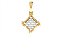 18K Gold & Diamond Dailywear Pendant Set KRA40082P