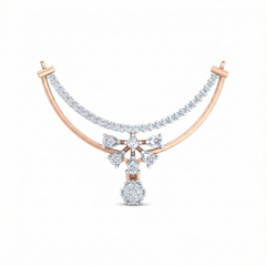 18K Gold & Diamond Dailywear Mangalsutra For Women KRB90037