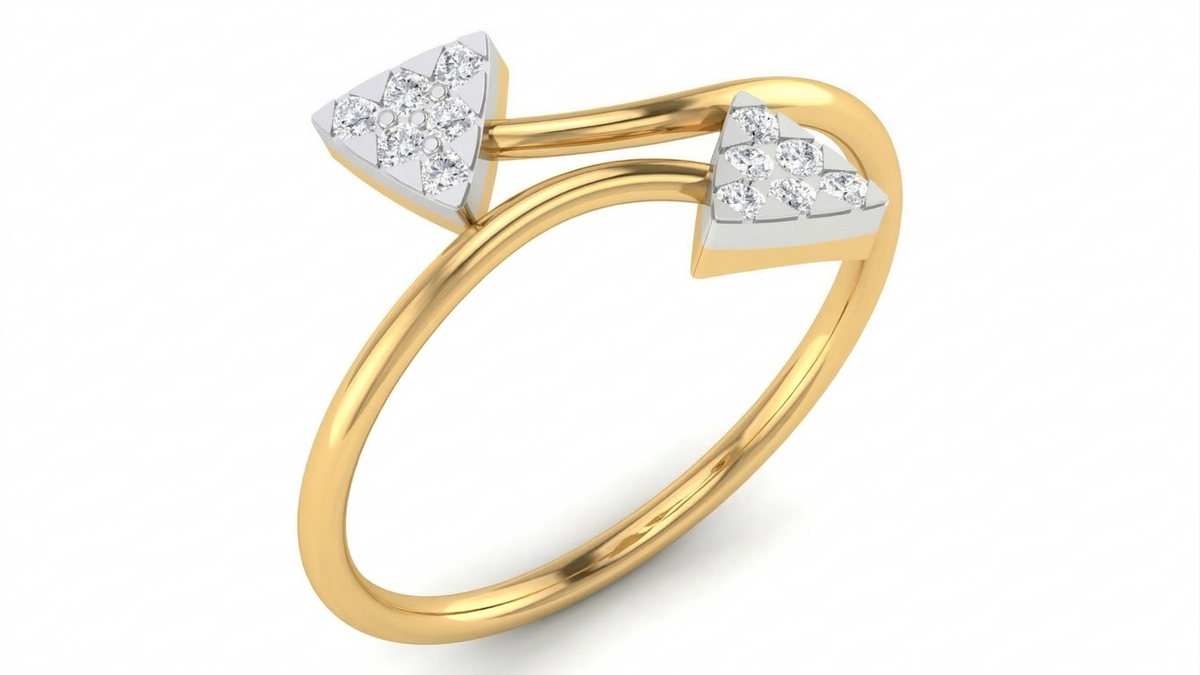 18K Gold & Diamond Engagement Ring For Women KRA10586