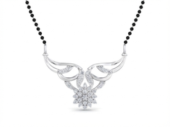 18K Gold & Diamond Beaded Mangalsutra For Women KSK186