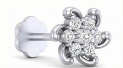 18K Gold & Diamond Stud Nose Pin KRA50008