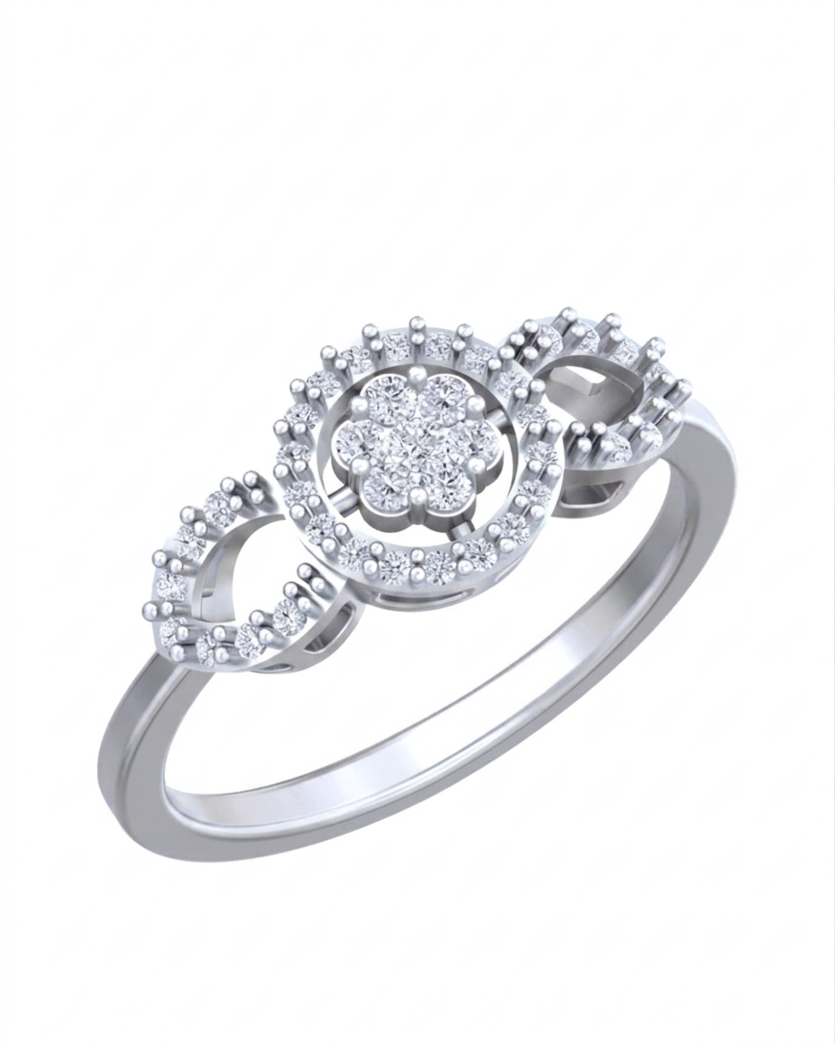 Gold & Diamond Engagement Ring For Women KRC10779
