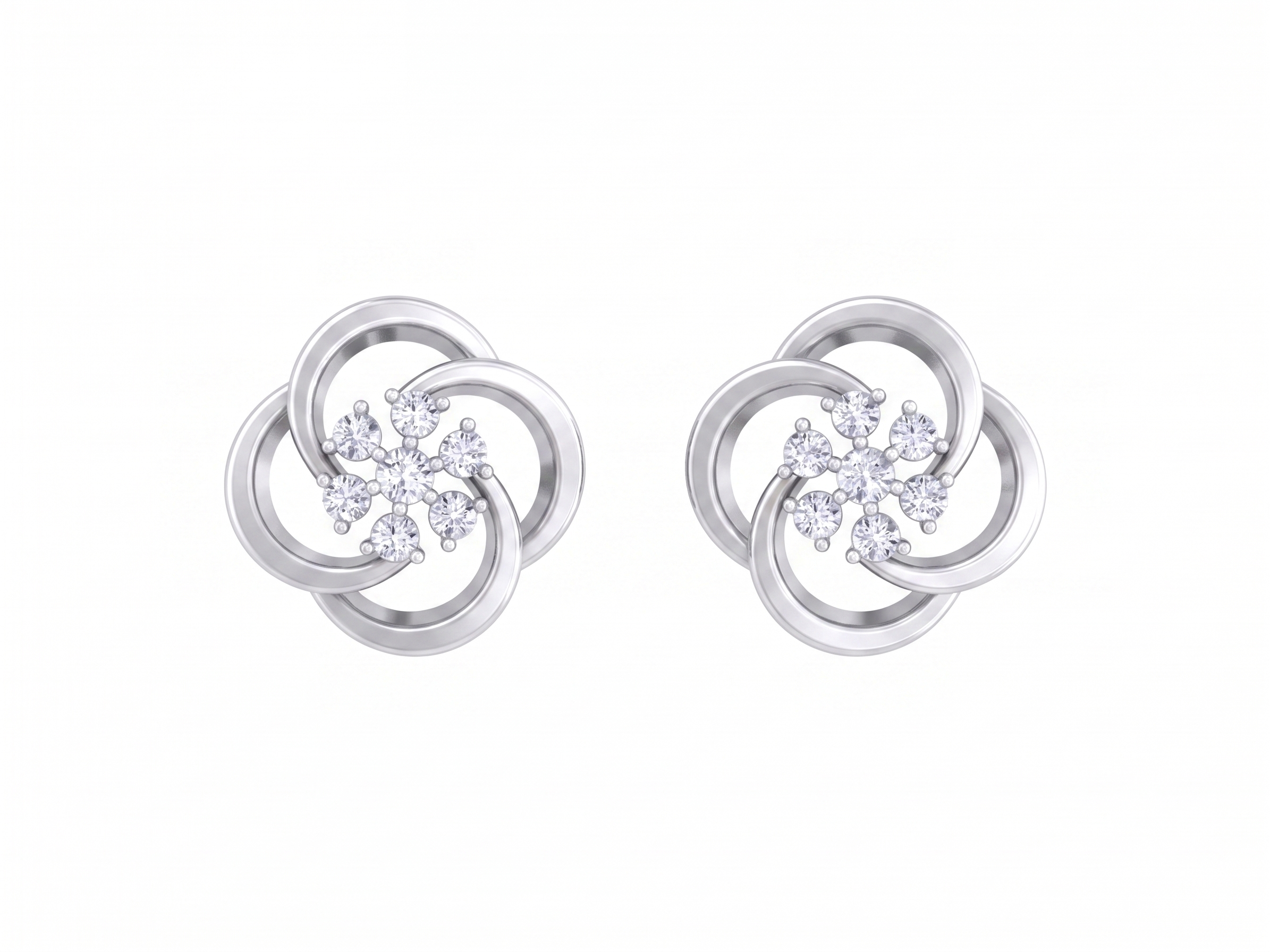 White Gold Diamond Earring | under 40k 