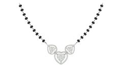 Gold & Diamond Heart Mangalsutra For Women KRC50109