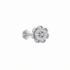 18K Gold & Diamond Stud Nose Pin NP-060