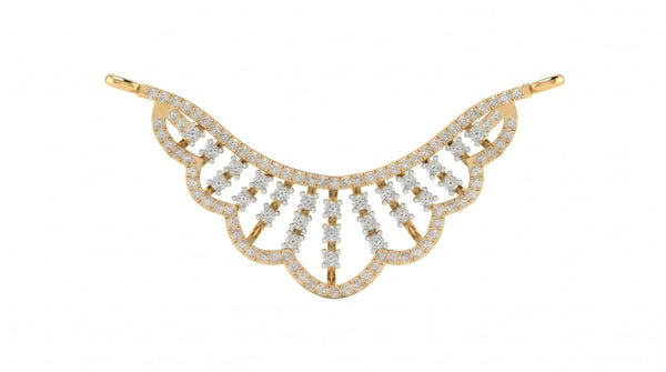 Gold & Diamond Floral Mangalsutra For Women KRC50123