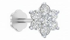 18K Gold & Diamond Stud Nose Pin KRA50160