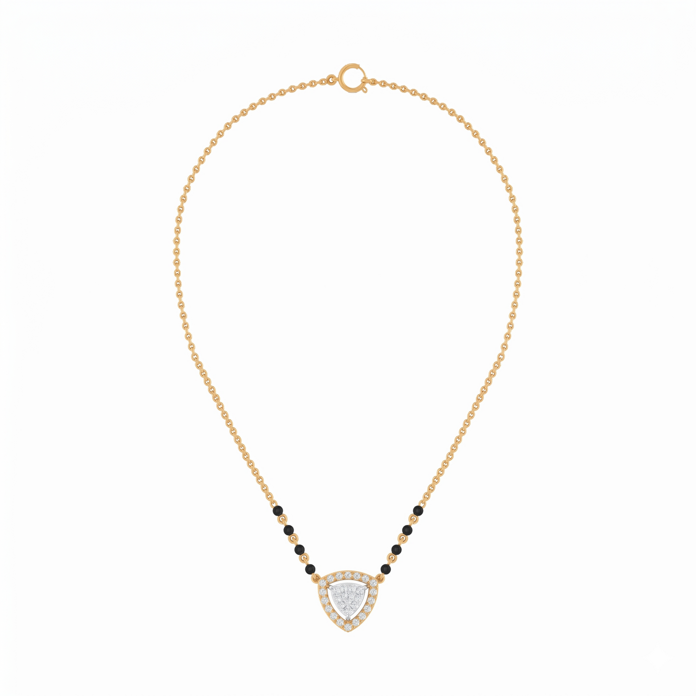 Gold & Diamond Modern Mangalsutra For Women KRC50139