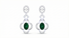 14K Gold & Diamond Women Gemstone Earring KRI44017ER