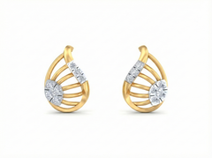 18K Gold & Diamond Women Stud Earring KRK30029