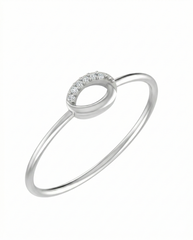 18K Gold & Diamond Dailywear Ring For Women KLR-07