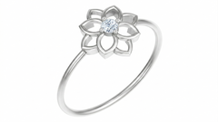 18K Gold & Diamond Dailywear Ring For Women KLR-170