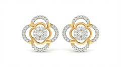 18K Gold & Diamond Women Engagement Earring KRA40170E
