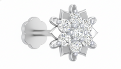 18K Gold & Diamond Stud Nose Pin KRA50111