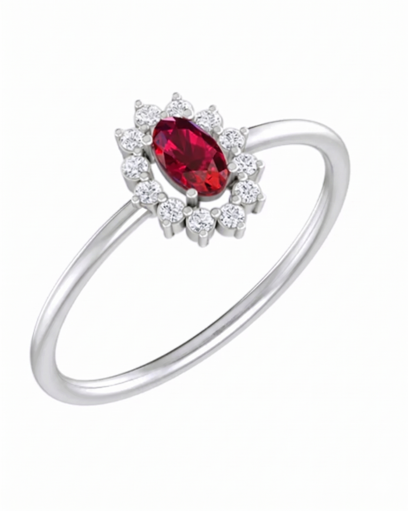 Gold & Diamond Gemstone Ring For Women KRB10129