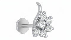 18K Gold & Diamond Stud Nose Pin KRA50175
