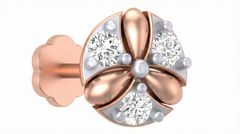 18K Gold & Diamond Stud Nose Pin KRA50090