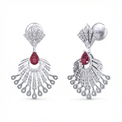 14K Gold & Diamond Women Gemstone Earring KRB44186ER