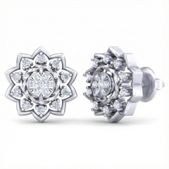 18K Gold & Diamond Women Engagement Earring KRB40061E