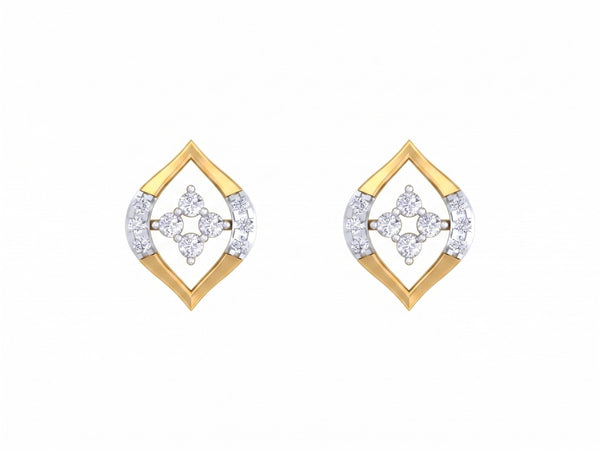 Gold & Diamond Women Stud Earring KRB30205