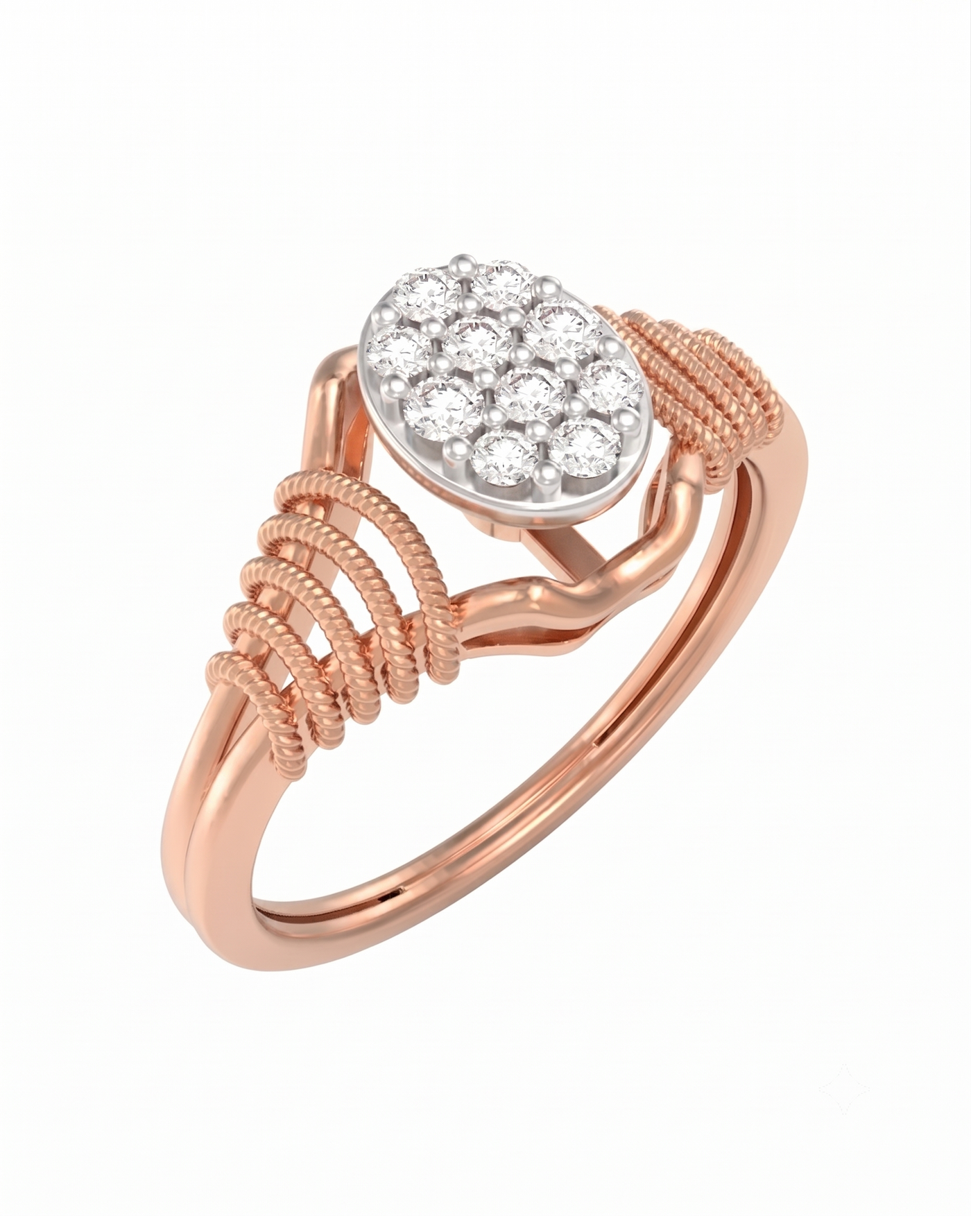 Gold & Diamond Engagement Ring For Women KRC10900