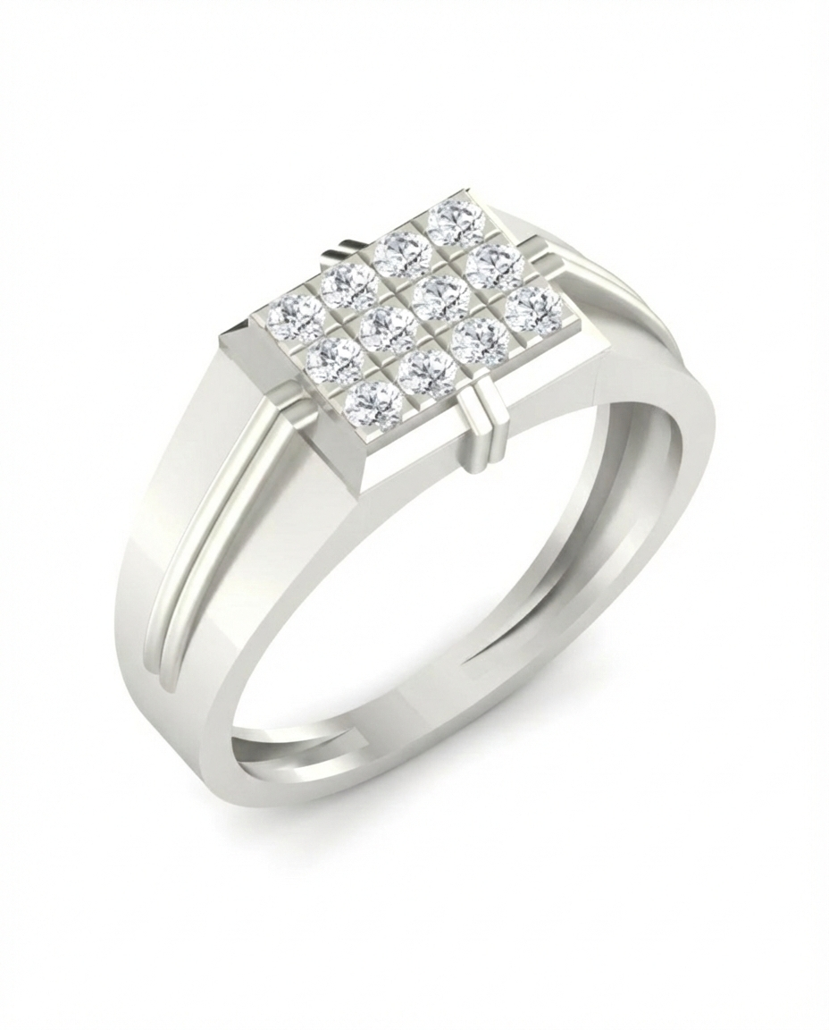 Gold & Diamond Engagement Ring For Men KRC20190