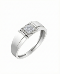 18K Gold & Diamond Engagement  Ring For Men KSK268