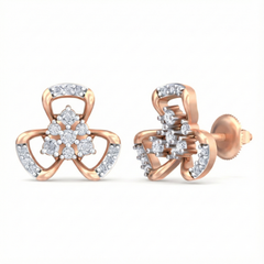 18K Gold & Diamond Women Engagement Earring KRB40072E