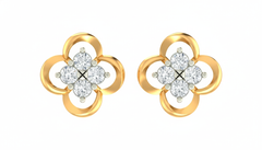 18K Gold & Diamond Women Stud Earring KRA40136E