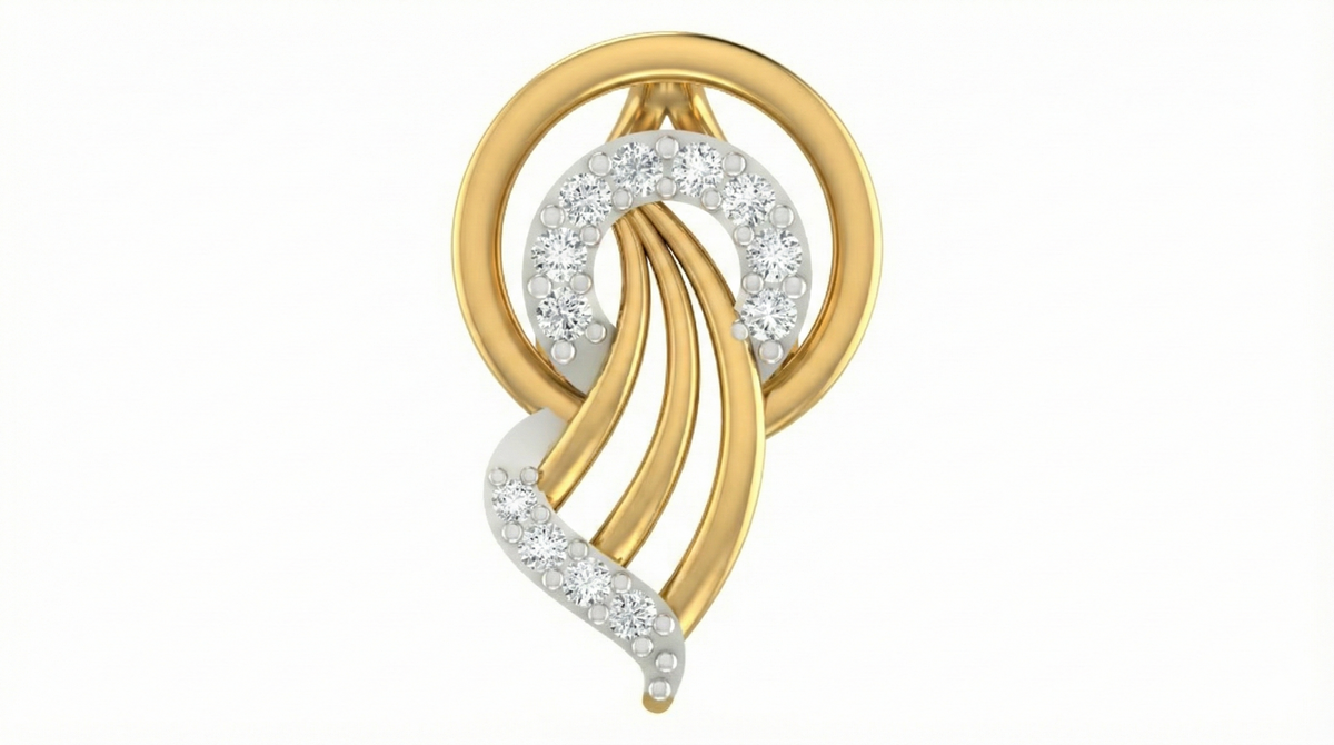 18K Gold & Diamond Dailywear PENDANT SET KRA40134P