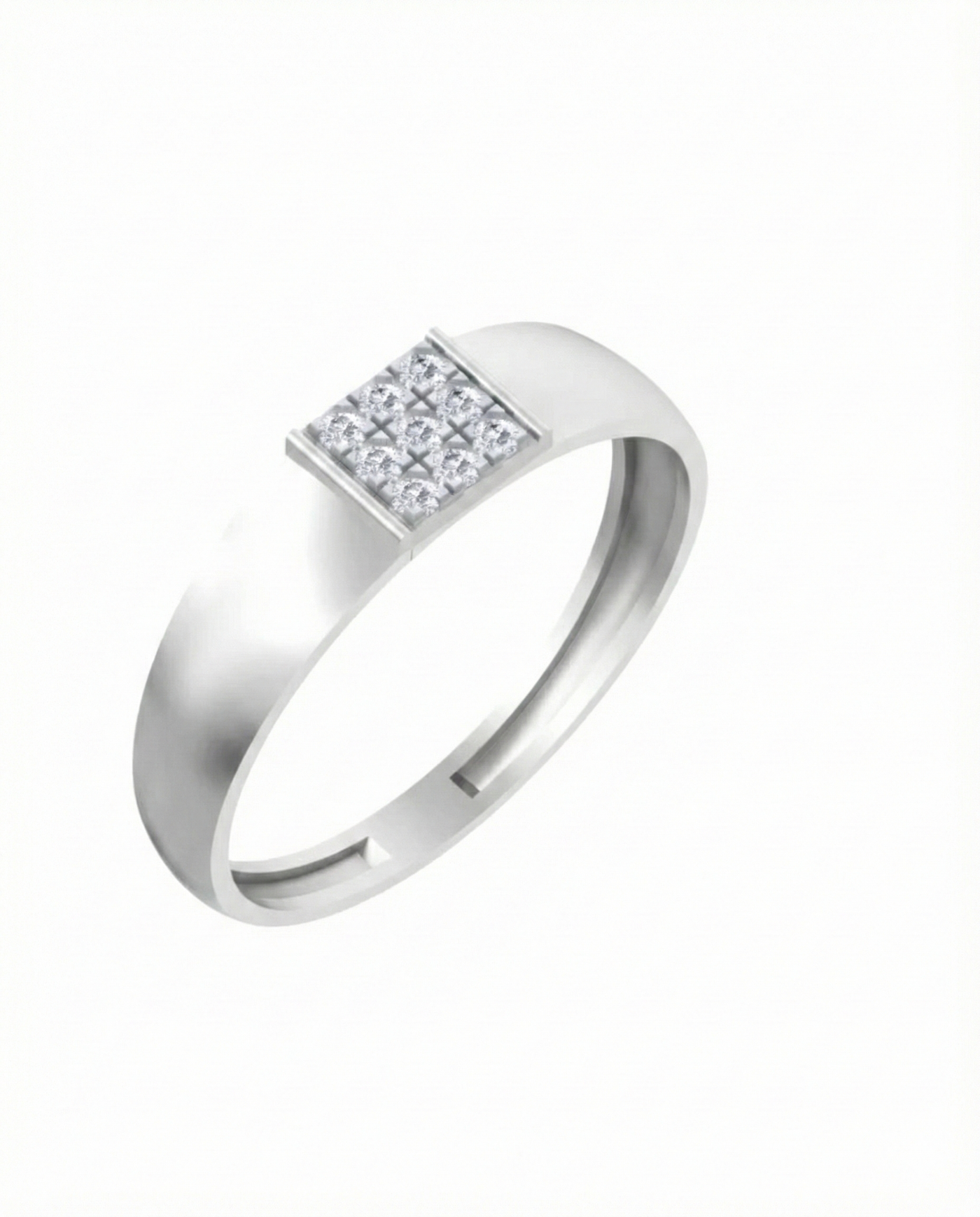 Gold & Diamond Band Ring For Men KRC20066